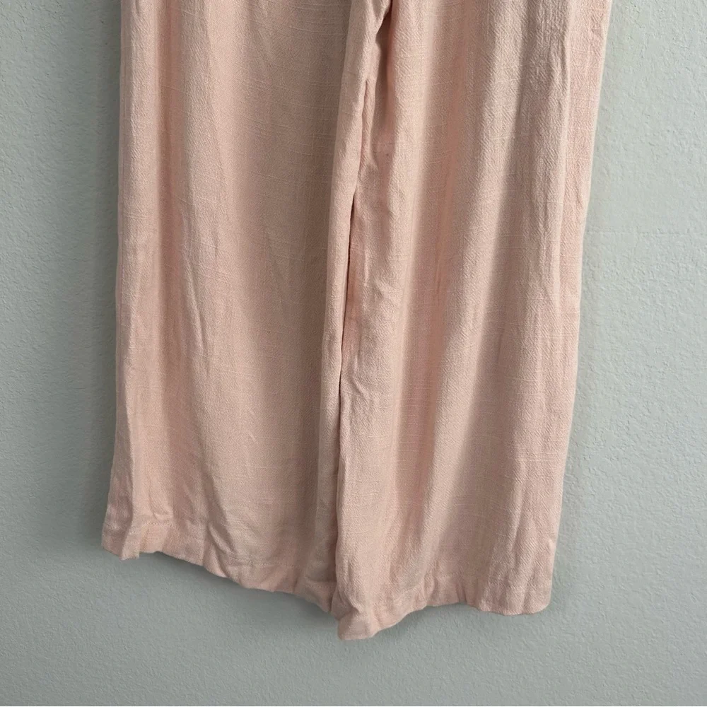 Topshop light Pink Wide-Leg high rise Pants NWT